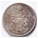 Canada 50 Cents 1962 Maple Leaf