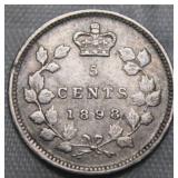 Canada 5 Cents 1898