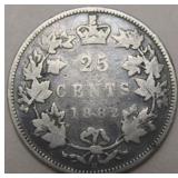 Canada 25 Cent 1882H