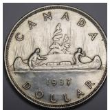 Canada Silver Dollar 1937