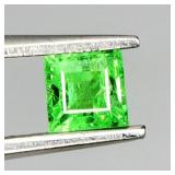 Square Cut Natural Unheated Top Rich Green Tsavori