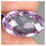 Oval Cut Natural Unheated Pink Amethyst Bolivia 17
