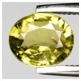 0.61ct 6.3x5.3mm Oval Natural Green Tourmaline - U