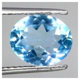 Oval Cut 100% Natural Top Sky Blue Topaz 4.14ct 11