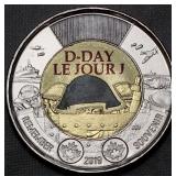Canada $2 2019 75th Anniversary of D-Day coloured