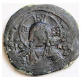Medieval coin 11th AD 'Jesus Christ-King of Kings'