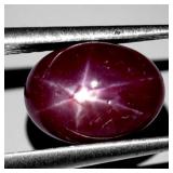 Oval Cabochon 100% Natural Red 6 Rays Star Ruby Af