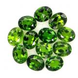 Oval Cut Natural Unheated Green Chrome Diopside 12