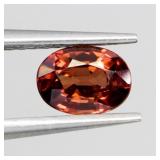 Oval Cut Natural Unheated Top Orange Zircon Tanzan