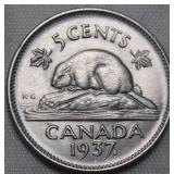Canada 5 Cents 1937
