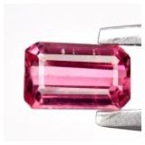 0.22ct 4.5x2.7mm Octagon Natural Pink Tourmaline -