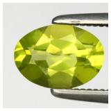 0.72ct 7x5mm VS Oval Natural Green Peridot - Untre