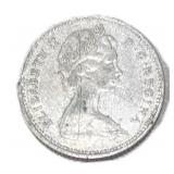 Silver 1966 Canada 10ï¿½ Coin