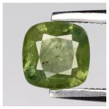 0.73ct 5.5x5.5mm Cushion Natural Green Sapphire -