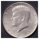 USA John Kennedy Half Dollar 1964
