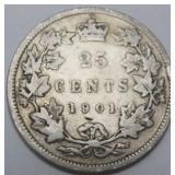 Canada 25 Cent 1901