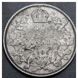 Canada 10 Cents 1905