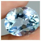 Oval Cut Natural Top Sky Blue Topaz Africa 4.22ct
