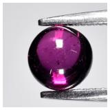 1.06ct Round Cabochon Natural Pinkish Purple Rhodo