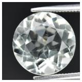 3.30ct 10mm VVS Round Natural Light Green Amethyst