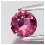 0.40ct 5mm Round Brilliant Natural Pink Tourmaline