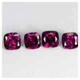 Cushion Cut Natural Pink Raspberry Rhodolite Garne