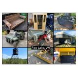 John Deere UTV, Hunting Blind, Shop Tools & More