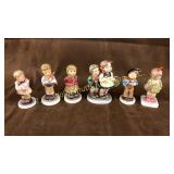 6 Hummel and goebel figures