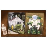 2 tin John Deere signs