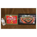 Coca Cola porcelain Sign, Red Sox stadium pic