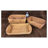 3 Longaberger baskets