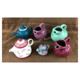 Pottery pitchers lot
