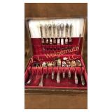 56 pcs Rogers overlaid flatware