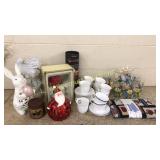 Lenox cups/saucers,hand painted glass, figures