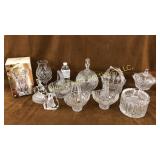 Large lot crystal glassware