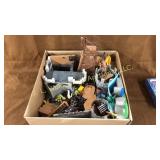 Large lot of Playmobil with boxes, tree