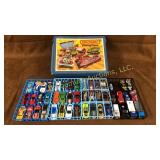 Matchbox, Hot Wheels cars, case