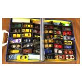 Hot wheels, matchbox cars and case