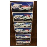 6 Hess trucks some dirty boxes