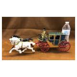 Early cast iron horse drawn carriage  (partial