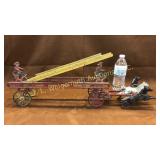 Early cast iron, pressed steel fire engine ladder
