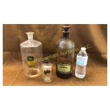3 apothecary bottles from Royers Pharmacy Ephrata