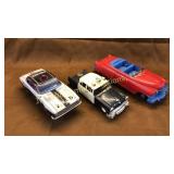 2 Ideal, modern toys patrol cars