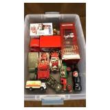Toy vehicle lot, Coca Cola and others some