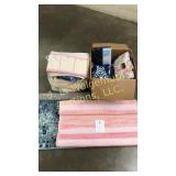 Rugs,sheets,Afghans,pottery barn pcs