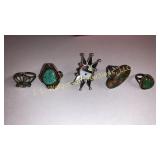 5 sterling rings