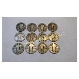 12 standing liberty quarters (culls)