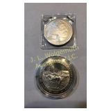 1-1TOZ buffalo round,FM sterling round