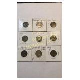 9-1943 Jefferson nickels all silver