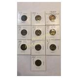 10-1944 Jefferson nickels all silver